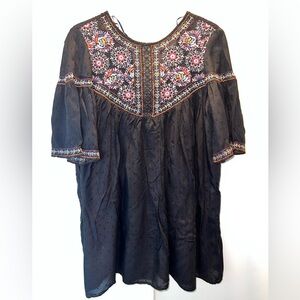 ZARA TRF Embroidered Dress